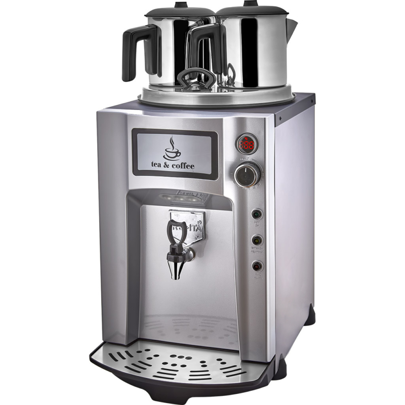 Remta 2 Demlikli 15 lt Premium Jumbo Çay Makinesi - DE12P | NetteMutfak