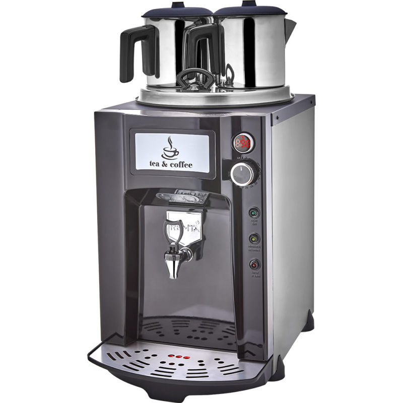 Remta 2 Demlikli 15 lt Premium Jumbo Çay Makinesi - DE12P | NetteMutfak